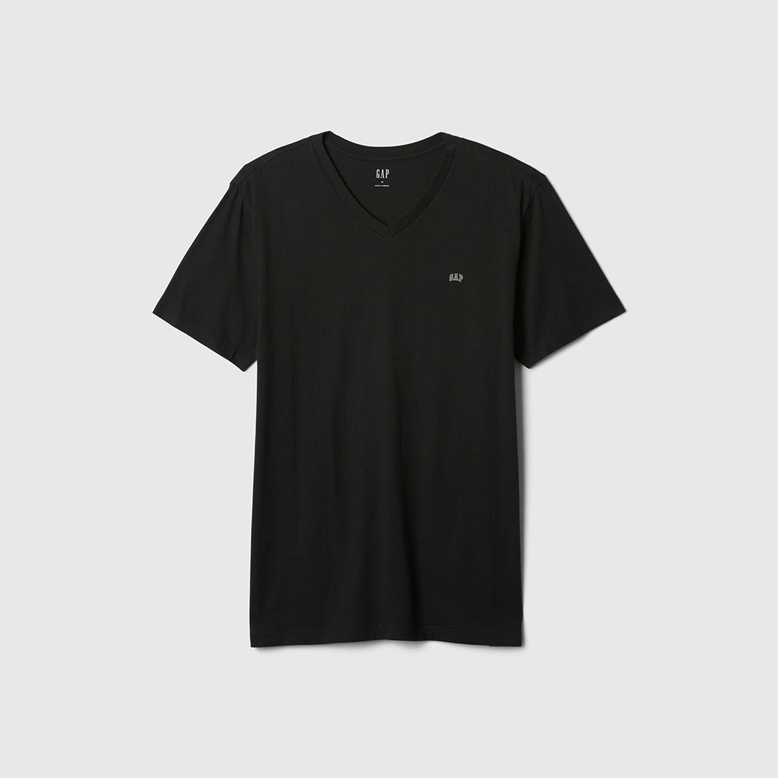 T-shirt Micro Logo Vneck Tee True Black S