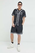 Small Signature Pinstripe Mesh Shorts