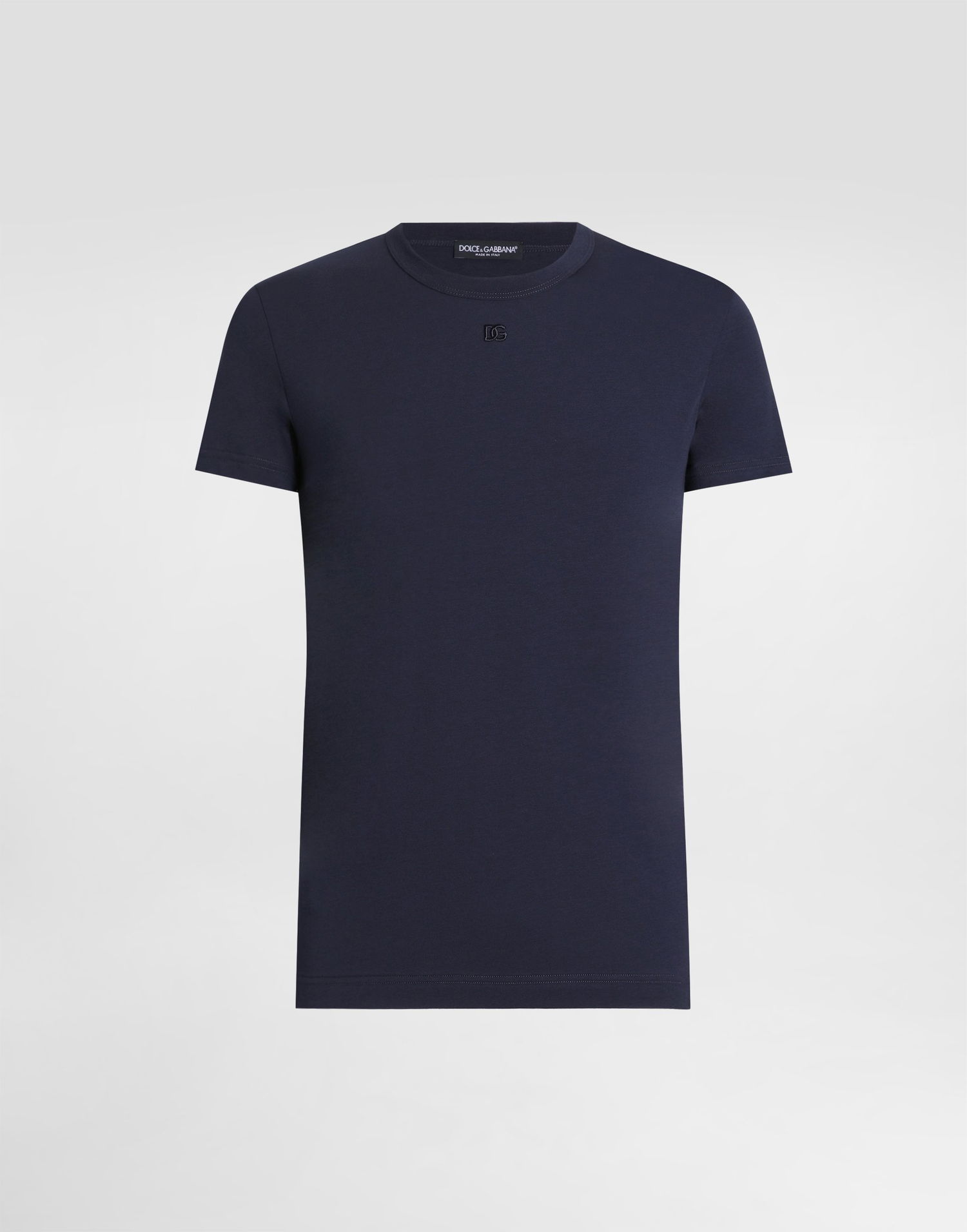 Tričko Dolce & Gabbana Dolce & Gabbana Cotton T-Shirt Navy | G8SX0ZG7PIYB0387, 0