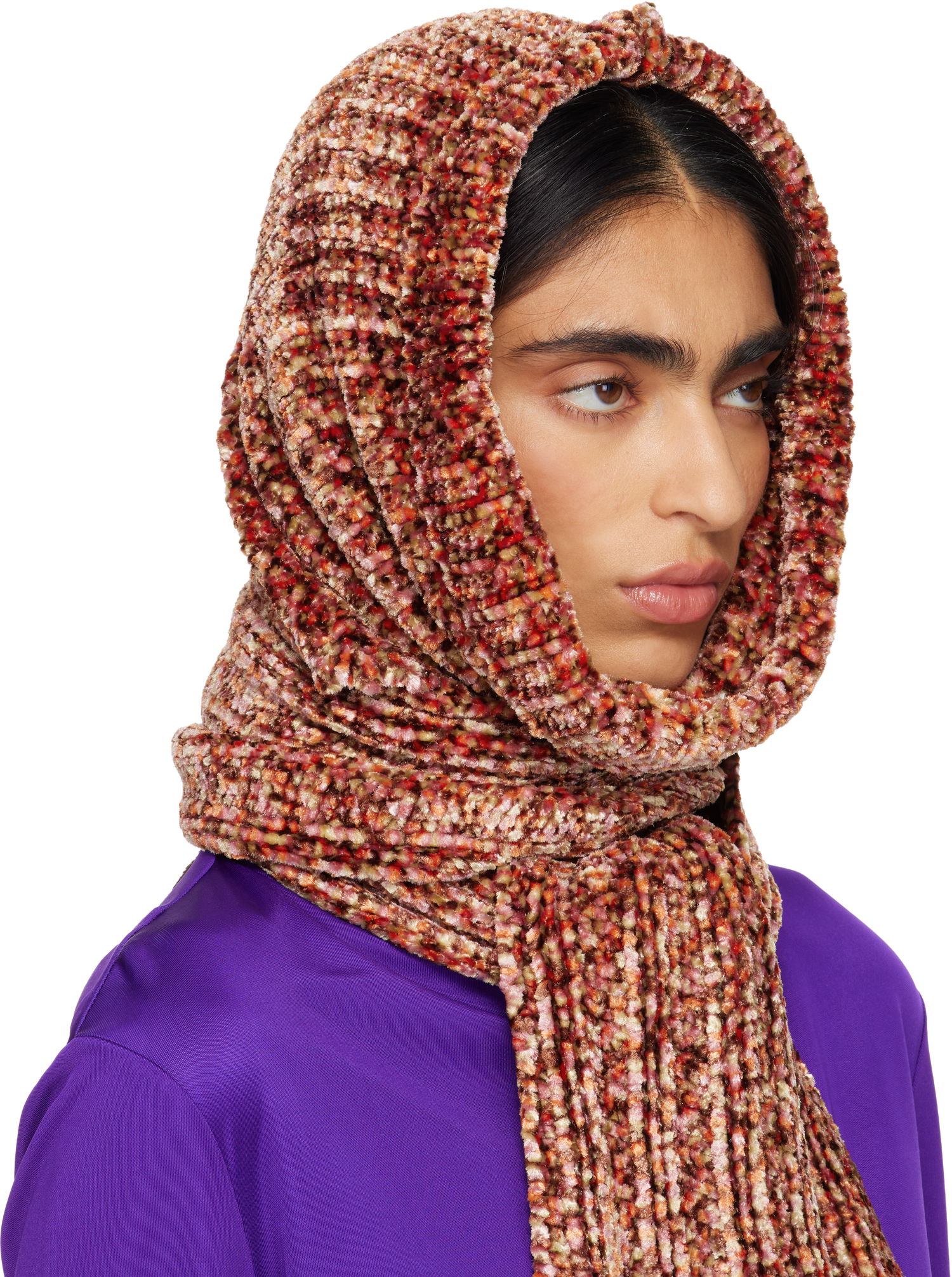 Šál Dries Van Noten Dries Van Noten Textured Knit Hooded Scarf Rôznofarebný | 252-011239-2723, 1