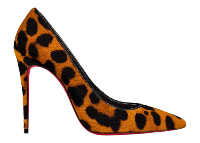 Tenisky a topánky Christian Louboutin Kate 100mm Leopard Print Pony Skin Pumps Hnedá | 3220763T593