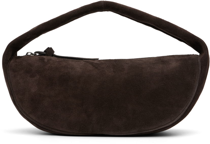 Taška cez rameno BY FAR BY FAR Cush Suede Shoulder Bag Hnedá | MWBSB005KL009BR054PL
