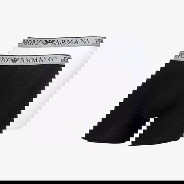Spodná bielizeň a ponožky Emporio Armani EA7 Men's Knit Trunk 2-Pack Nero/ Bianco L Čierna | 111912 4F720 10320, 0
