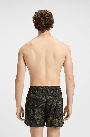 Šortky BOSS Printed Swim Shorts Zelené | 50545412, 1