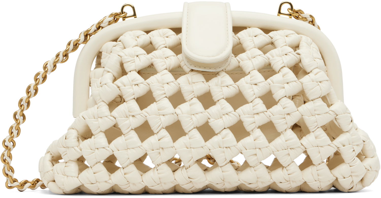 Kabelka Bottega Veneta Bottega Veneta Small Lauren Woven Leather Bag Biela | 832888 V5N30, 0