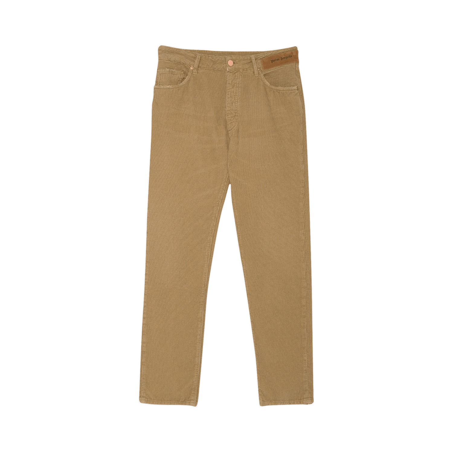 Nohavice Palm Angels Logo Regular 5 Pocket Pant Béžová | PMYA012F21DEN0016161, 0