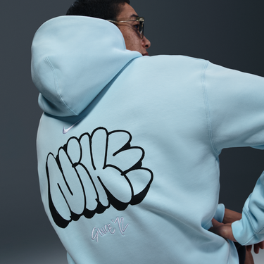 Mikina Nike Solo Swoosh Fleece Hoodie Modrá | HQ4181-474, 4