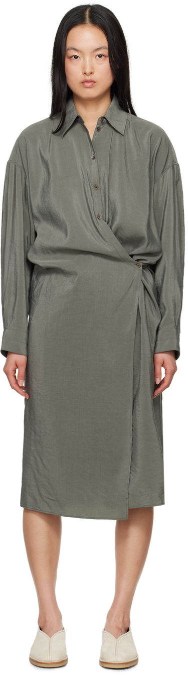 Šaty LEMAIRE Lemaire Twisted Midi Dress Zelené | DR1024 LF208, 0