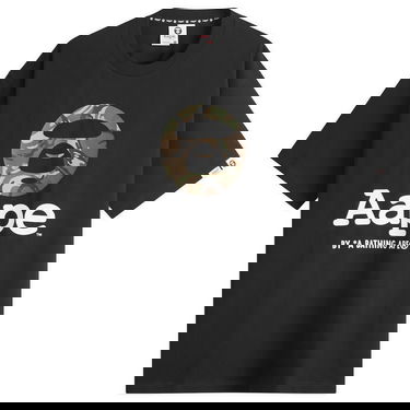 Tričko AAPE by A Bathing Ape AAPE OG Moonface GRZ Camo T-Shirt, Size Large Čierna | AAPTEM1640XX-BLK, 1