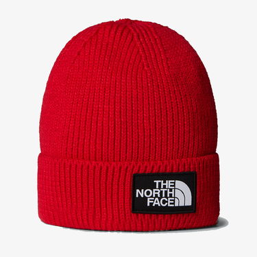 Kulicha The North Face Logo Box Cuffed Beanie Červená | NF0A8CHE6821, 3