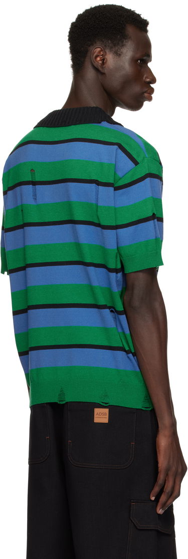 Polo tričko Andersson Bell Andersson Bell Damaged Stripe Knit Polo Rôznofarebný | atb1242m, 2