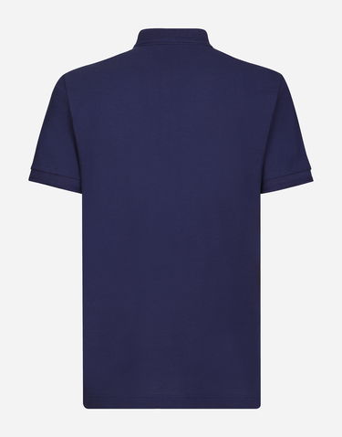 Polo tričko Dolce & Gabbana Cotton Piqué Polo-shirt With Embroidery Navy | G8LZ1ZG7WURB0065, 1