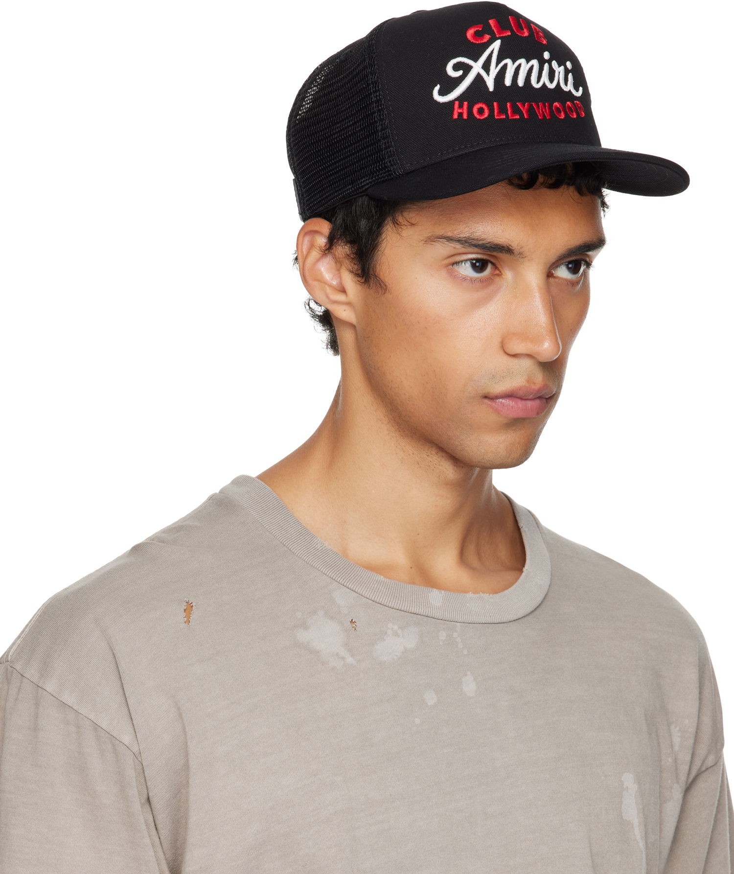Šiltovka AMIRI AMIRI 'Club' Trucker Cap Čierna | AMHATR1036, 1