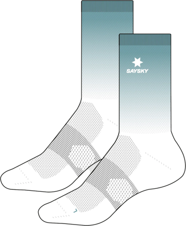 Ponožky Saysky Saysky Drip Dye High Socks Tyrkysová | ouaso201c1023-ouaso201c1023, 1
