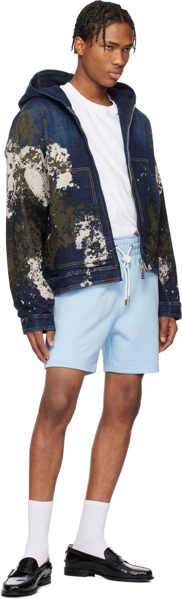 Šortky Casablanca Casablanca 'Beauty Of The World' Sweat Shorts Modrá | MS25-JTR-003-03, 4