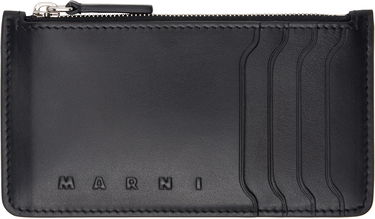 Peňaženka Marni Marni Leather Card Holder Čierna | PFMI0103U0 P5298, 0