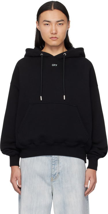 Mikina Off-White Designer Vibe Arrow Hoodie Čierna | OMBB085S25FLE00L1041, 0