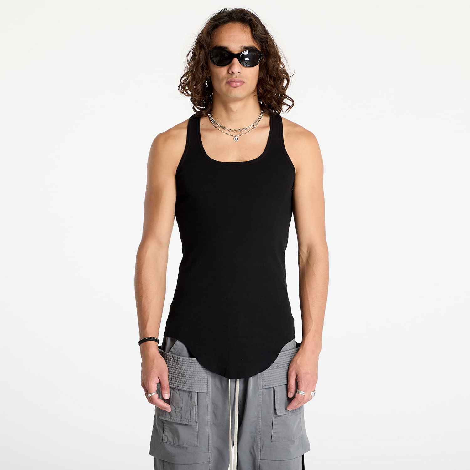 Tielko Rick Owens DRKSHDW Knit Drk Tank Top Black Čierna | DU02D2152 RN 09, 0