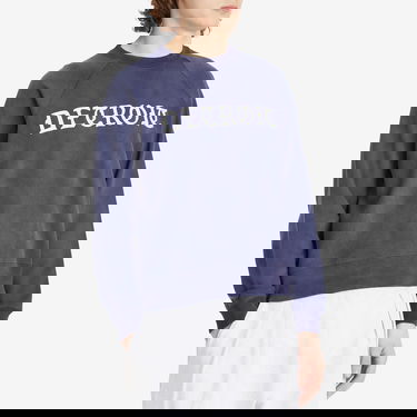 Mikina BEAMS Faded Print Raglan Sweatshirt Modrá | 1113-1280-146-79, 2