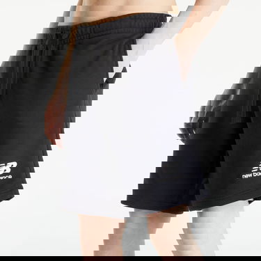 Šortky New Balance Essentials Stacked Logo French Terry Short Čierna | MS31540BK, 1