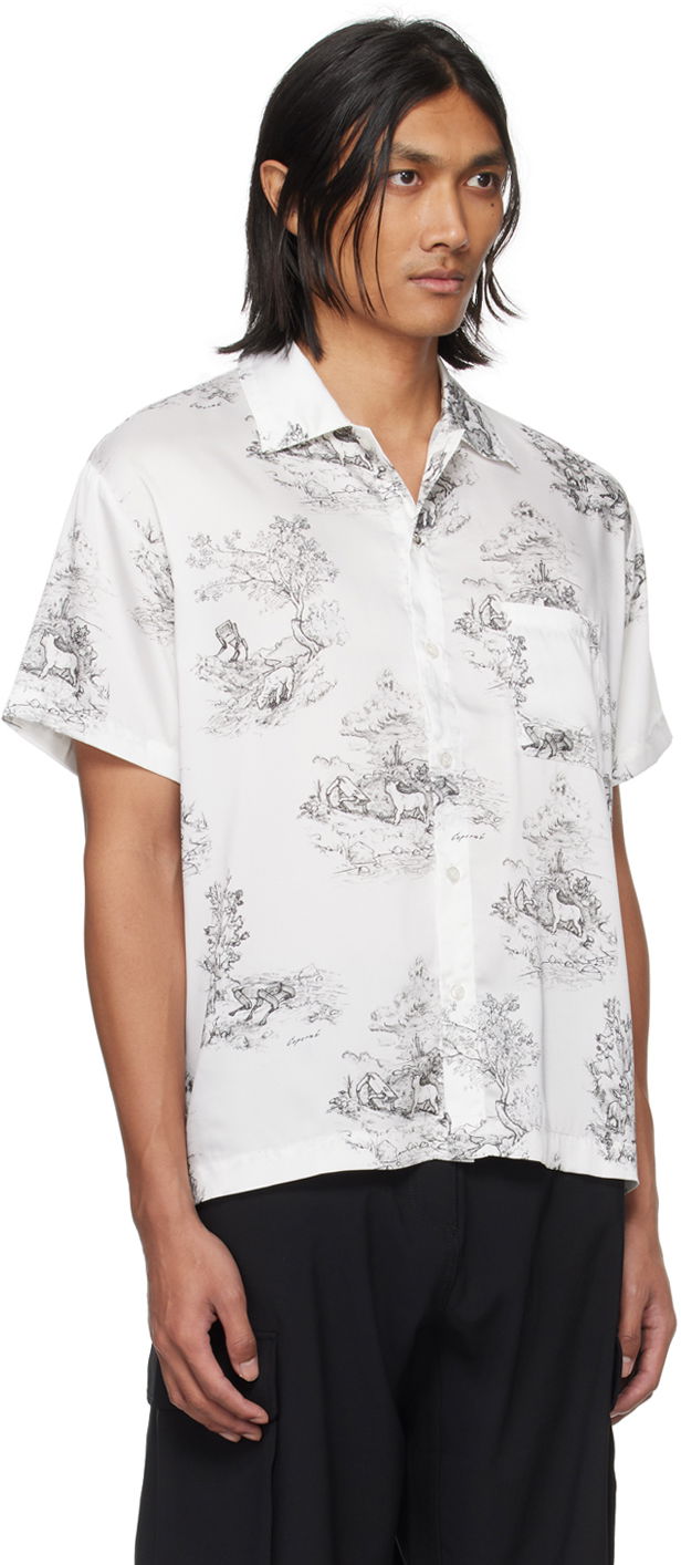 Košeľa Coperni Coperni Pastoral Toile Print Shirt Biela | COPCH17115MEN, 1