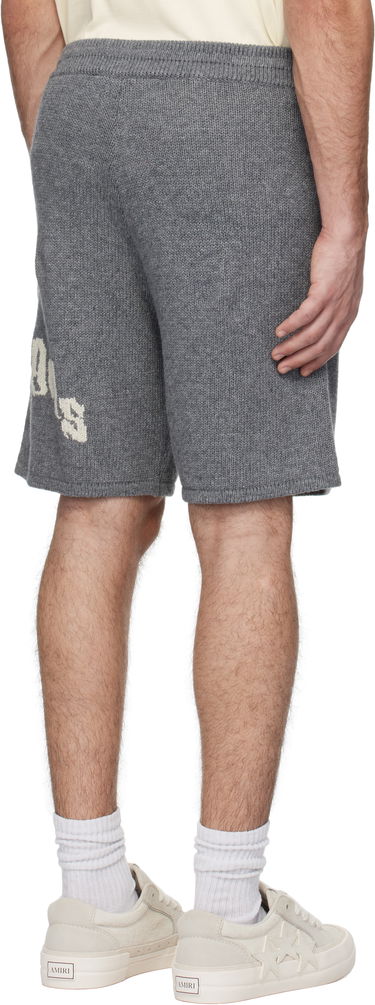 Šortky Palm Angels Knit Logo Shorts Šedá | PMHM011S25KNI0010803, 2