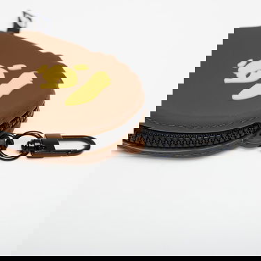 Peňaženka BAPE Ape Head Silicone Zippered Coin Case with Carabiner Hnedá | 001SGL801011MBRW, 2