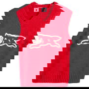 Running Dog Knit Vest, Size Large