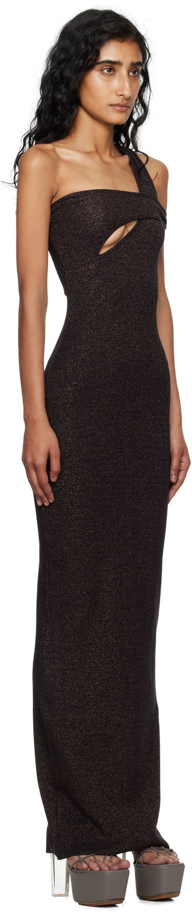 Šaty Ottolinger Ottolinger Twisted Rib Maxi Dress Čierna | 104-502004-01, 1