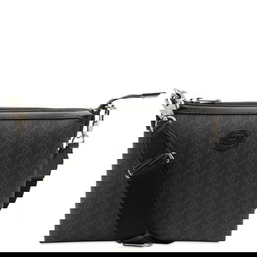 Ľadvinka Gucci Jumbo GG Cross Body Bag Čierna | 696009-AABY7-1000, 0