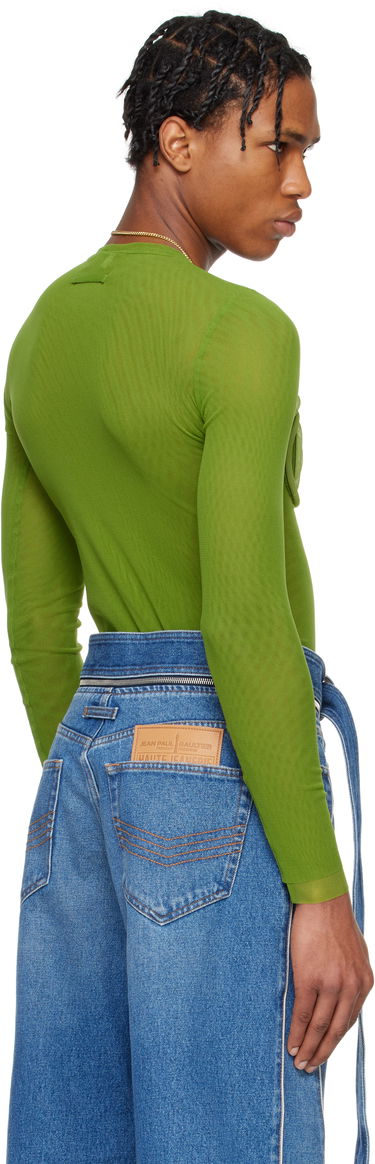 Tričko Jean Paul Gaultier Jean Paul Gaultier 3D Spirale T-Shirt Zelené | 25/34-F-TO271B-T001-43, 2