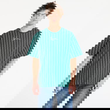 Tričko Karl Kani Pinstripe T-shirt Small Signature Essential XXL Zelené | PD00008879, 0