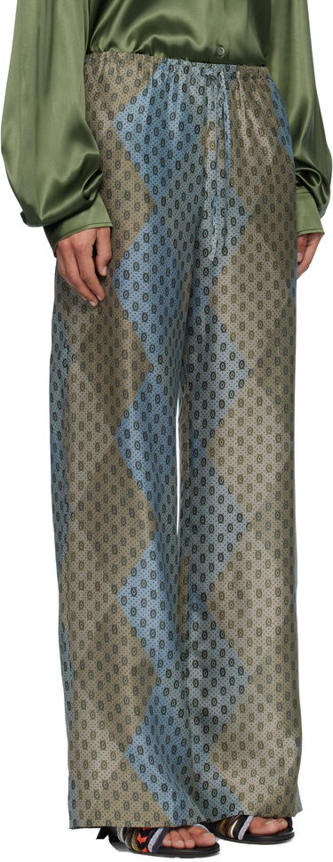 Nohavice Dries Van Noten Dries Van Noten Patterned Wide-Leg Elasticated Trousers Rôznofarebný | 252-010914-2127, 1