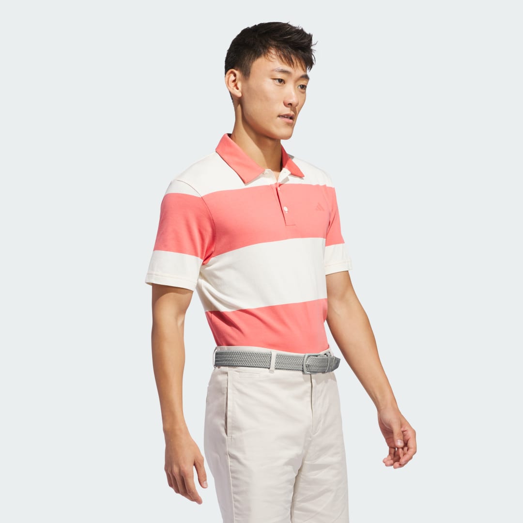 Colorblock Rugby Stripe Polo Shirt