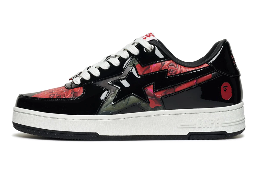 Tenisky a topánky BAPE Sta x ASSC Icon Floral Čierna | 1K73-191-909