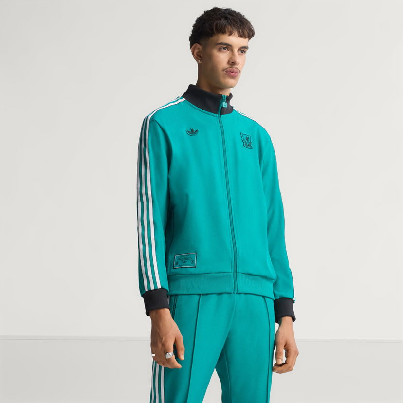 Mikina adidas Performance Liverpool FC Terrace Icons Tyrkysová | JW5464