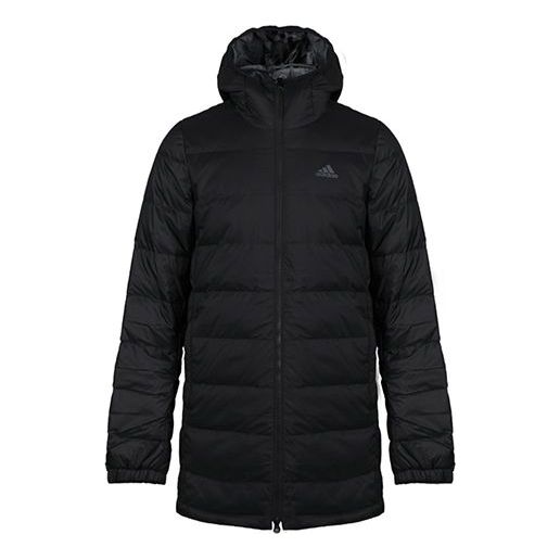 Prešívaná bunda adidas Originals Reversible Hooded Down Parka Čierna | FL8649