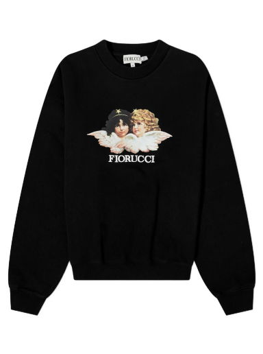 Mikina Fiorucci Classic Angel Crew Sweat Čierna | W16SCNS4HBK