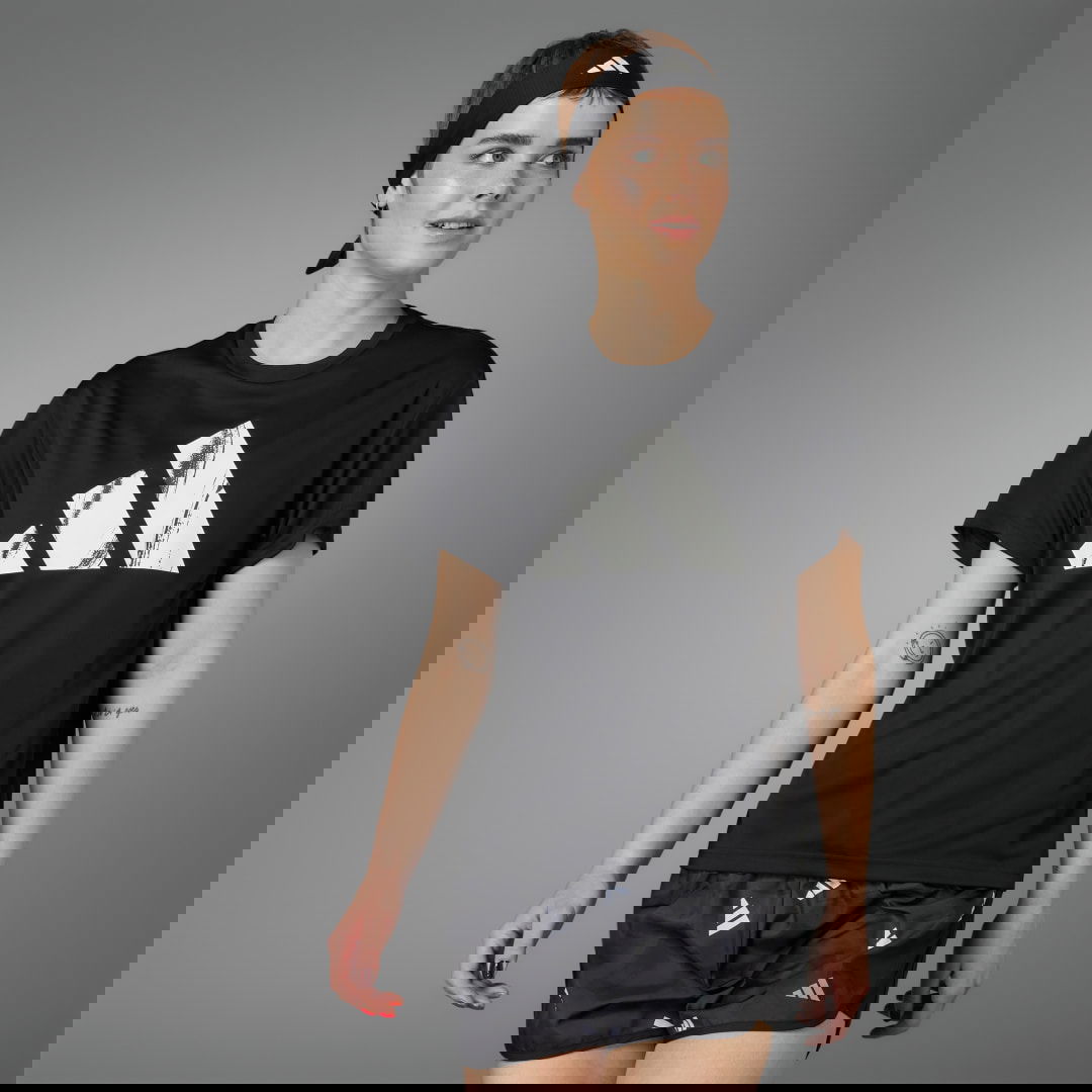 Tričko adidas Performance Black Graphic T-Shirt Čierna | HY6970, 1