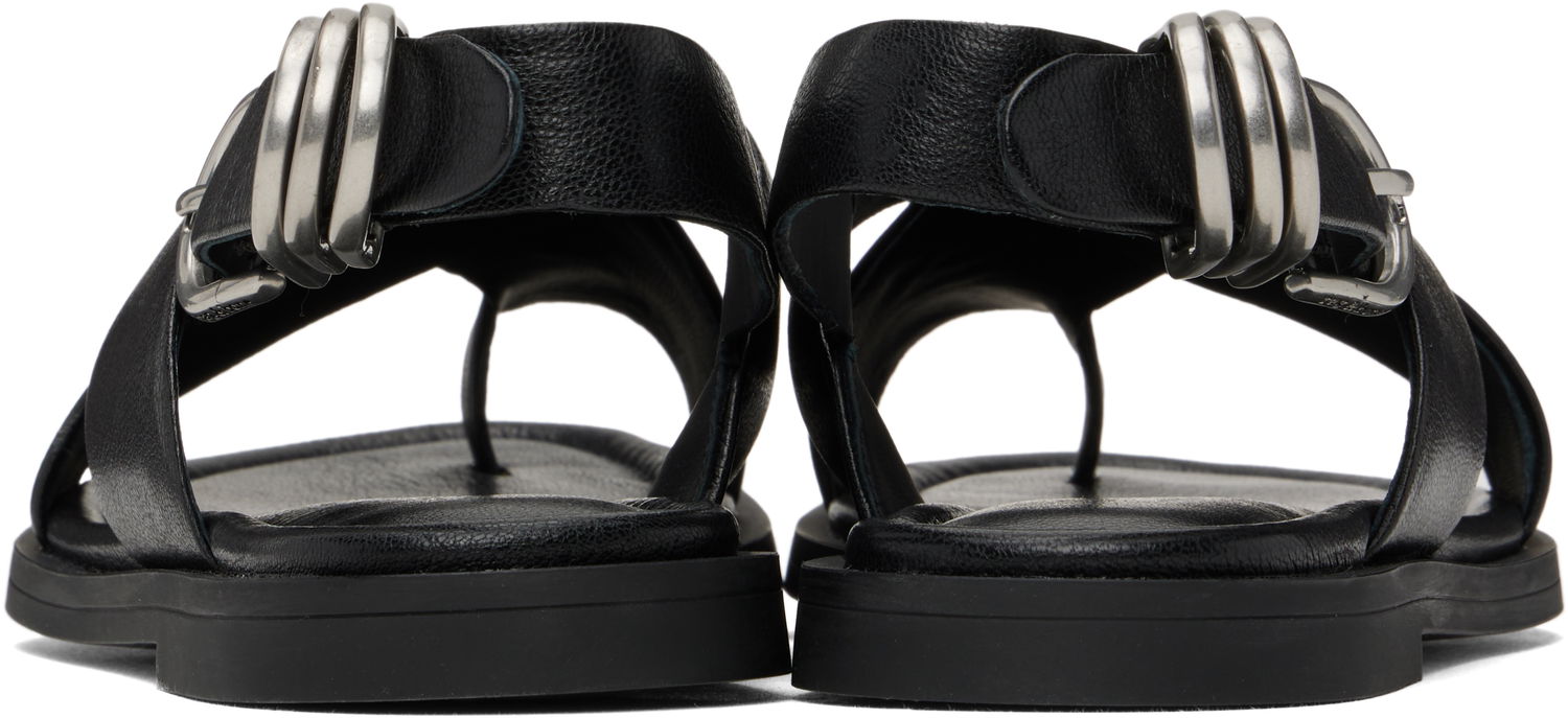 Oblečenie rag & bone rag & bone Gia Leather Crossover Sandals Čierna | WFF25SF1004LE04, 1