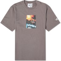 Tričko adidas Originals Picture T-shirt "Charcoal" Hnedá | IM9680, 1