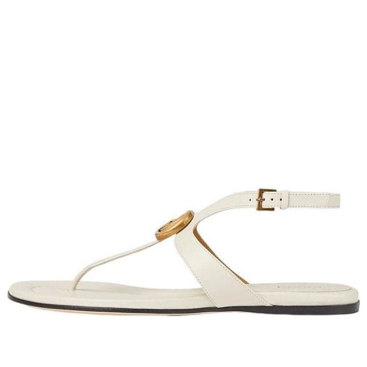 Tenisky a topánky Gucci Gucci Double G Thong Sandal Biela | 746030-BKO00-9049