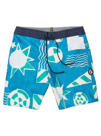 Šortky Volcom Geo Stoney 19" Boardshort Modrá | A0812308-AIN