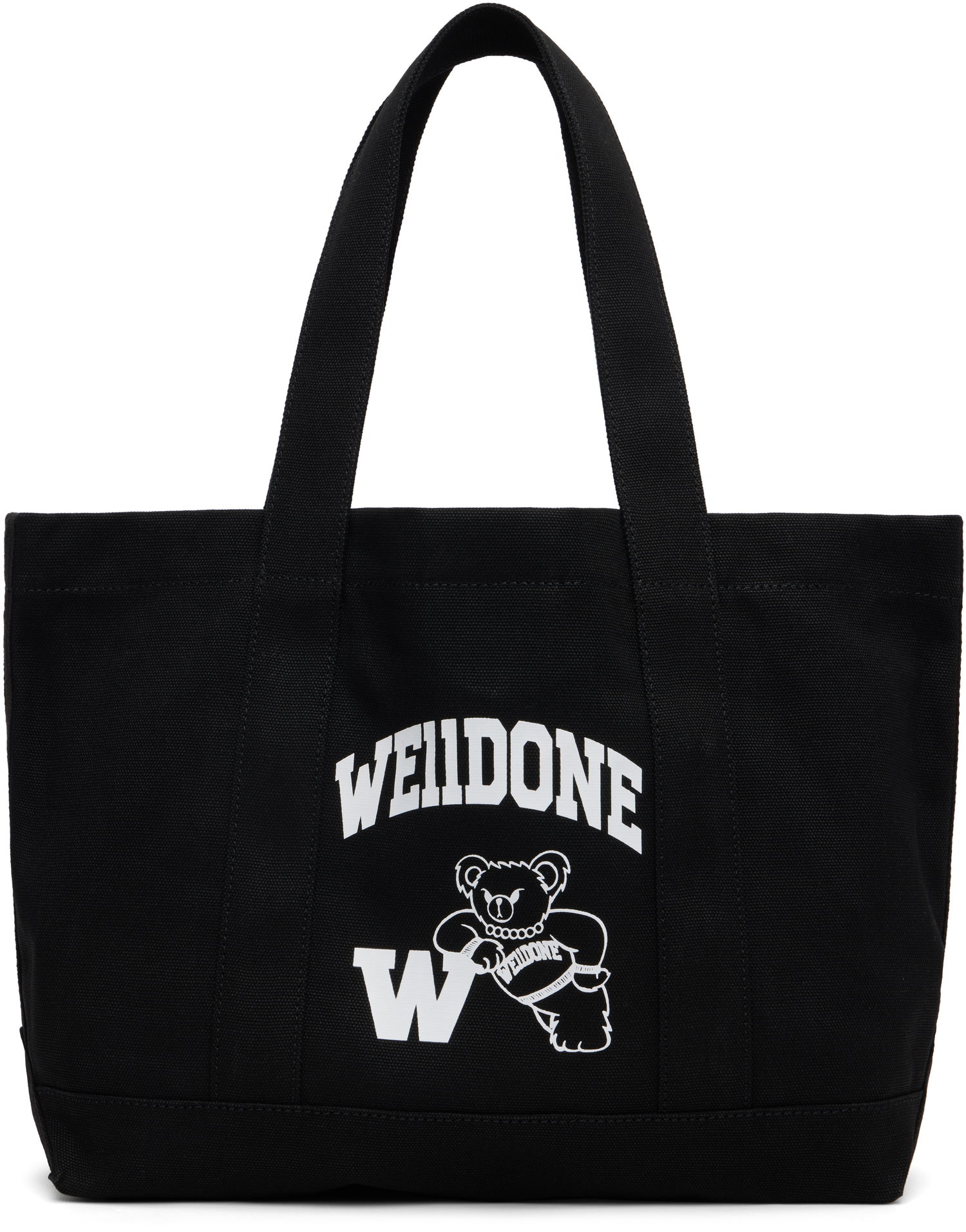 Tote bag We11done We11done Varsity Canvas Tote Čierna | WD-AB2-25-481-U-BK, 0