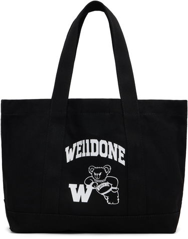 Tote bag We11done We11done Varsity Canvas Tote Čierna | WD-AB2-25-481-U-BK, 0
