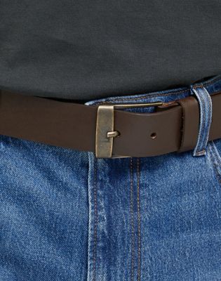Opasok Lee Leather Belt Logo Buckle Hnedá | 112331209:95, 1