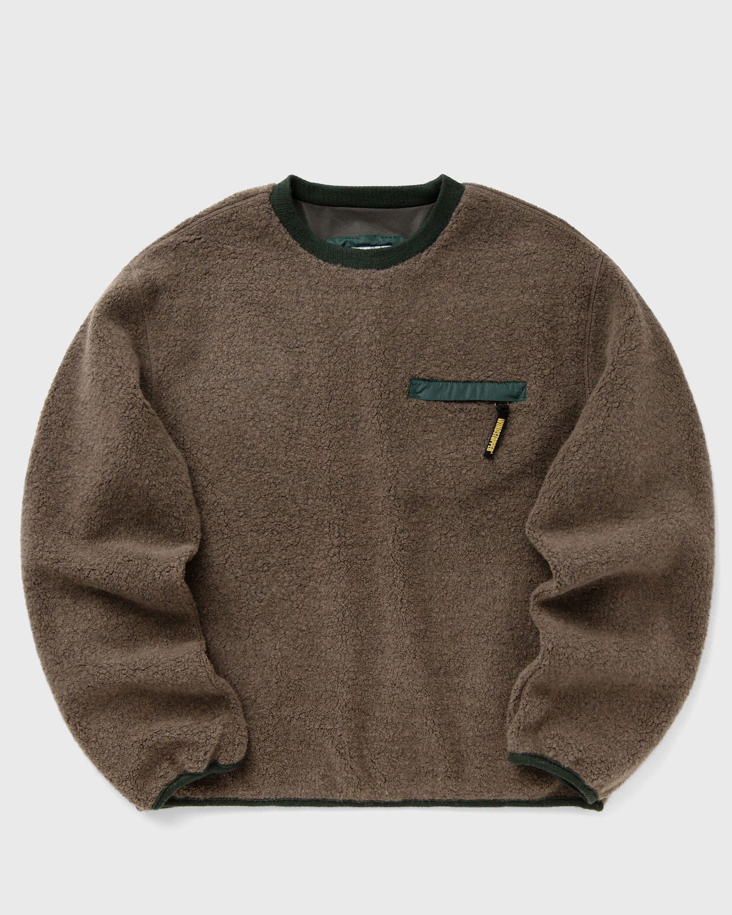 Mikina thisisneverthat Wool Fleece Crewneck Sweatshirt Hnedá | GT243GTOLP01-MUD, 0