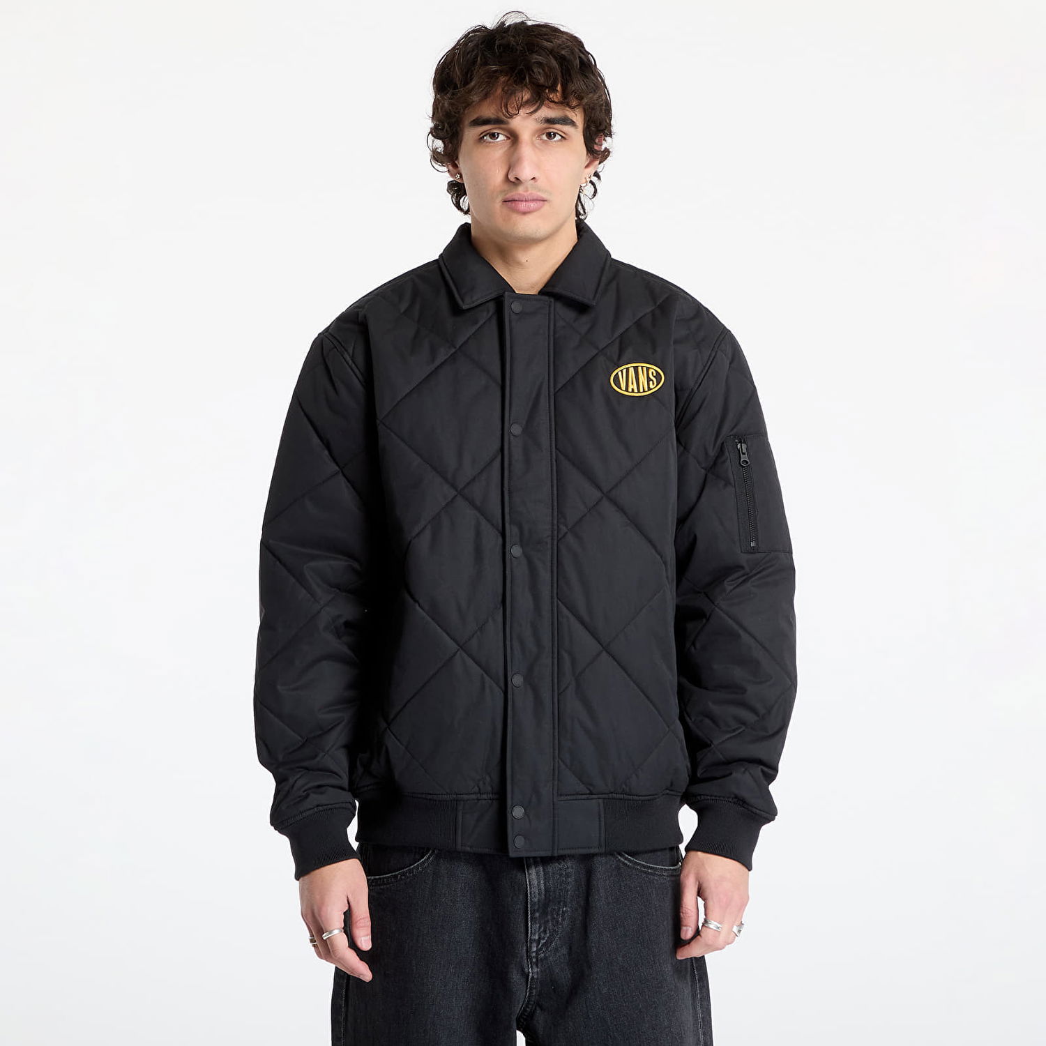 Bomber bunda Vans Hathaway Bomber Jacket Čierna | VN000HNCBLK1, 0