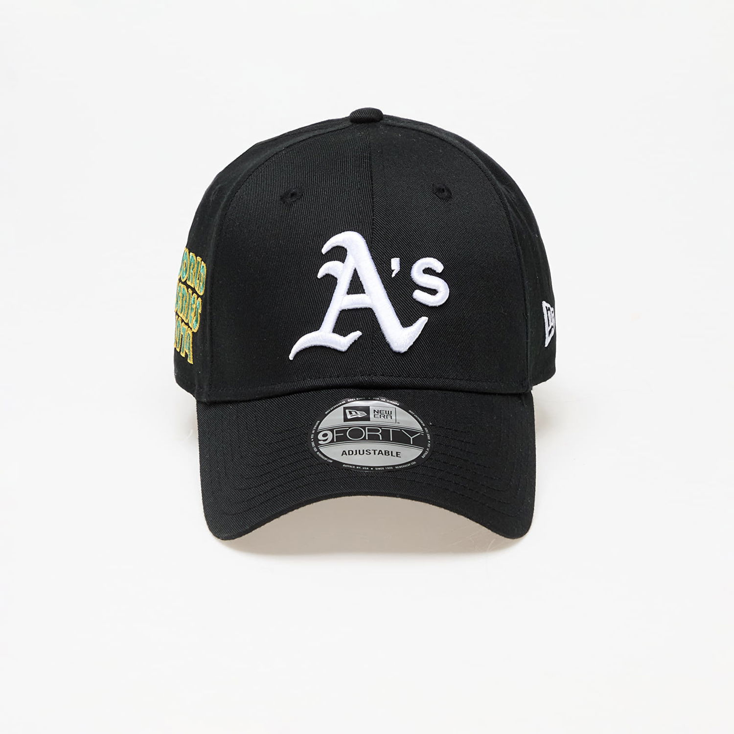 Šiltovka New Era Oakland Athletics World Series Patch 9FORTY Adjustable Cap Čierna | 60422519, 0