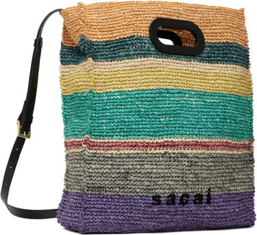 Tote bag sacai Sacai Raffia New Shopper Medium Bag Rôznofarebný | S148-01, 1